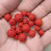 Acessórios para Joias DIY Contas com Padrão de Cinábrio Contas Redondas Contas Soltas Contas Semi-Acabadas Acessórios para Pulseiras DIY Atacado