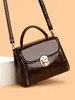 Transfronterizo 2025 Nuevo Bolso Pequeño Cuadrado de Piel Suave para Mujer Moda Versátil Bolso de Hombro para Viajes Diarios Bolso Cruzado Bolso de Mano de Alta Gama