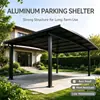 Cochera de Aleación de Aluminio Cobertizo de Estacionamiento Exterior Alta Resistencia Soporte para Patio de Villa Tamaño Personalizado Disponible Cochera