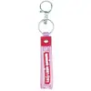 Llavero creativo de letra de concha tridimensional colgante para mochila escolar de estudiante caricatura exquisito regalo pequeño accesorios de goma suave pvc
