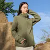 Jaqueta de Lã com Capuz Nova Outono/Inverno 2026 para Mulheres, Esportes ao Ar Livre Corta-Vento Quente Solta Casual Top de Lã Polar