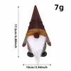 Conjunto de Talheres de Pano de Feltro Transfronteiriço Chapéu de Talheres de Velho Sem Rosto Fofo Decoração Adereços de Decoração de Mesa de Natal