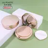 Caixa com Espelho Lili Factory 13g Encaixável Dourada Galvanizada Material de Embalagem para Maquiagem com Refil Substituível para Base Líquida Cushion