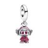 Miçangas de Furo Grande Panjia Pingente para Fazer com Fio Elementos Disney Mickey Mouse Liga Esmalte Gotejado Miçangas de Furo Grande Atacado