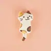 Pingente de mochila de gato fofo japonês, boneca de pelúcia adorável de desenho animado, acessório de bolsa, novo com Velcro