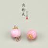 Fivela de contas de padrão de pedra natural Bingyan 11MM suporte de flor semi-cilíndrico botão cheongsam terno Tang Hanfu fivela decorativa atacado