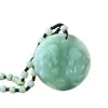 Pingente Guanyin Pingente Pingente Yu Pei Buda Maitreya Pingente de Jade Material de Vidro Presente para Homens e Mulheres Colar Presente de Feriado