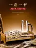 Copa de vino blanco con borde dorado juego dispensador de vino vaso de boca pequeña vaso bala vino fuerte juego de vino creativo copa de vino lujo ligero