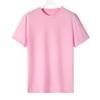 Playera de manga corta CVC de algodón peinado talla grande color sólido holgada manga media camiseta básica camiseta para hombre camiseta publicitaria venta al por mayor
