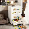 Gabinete de Almacenamiento para Estudiantes de Dibujos Animados Transfronterizo Gabinete de Almacenamiento de Plástico con Cajones para Juguetes, Documentos y Artículos Varios Caja de Almacenamiento para Ropa de Bebé