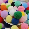 Em Estoque 4cm Pompons Coloridos Grandes Poliéster de Alta Elasticidade Bolas de Pelúcia Brinquedos Infantis Acessórios de Decoração DIY