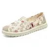 Sapatos para Mulheres, Sapatos Rasos Femininos Cruzados de Verão, Sapatos Casuais Macios de Poliuretano Respiráveis, Tênis de Lona da Moda Estilo Coreano