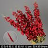 Flor de simulación roja flor de fila guía de camino de boda material flor techo decoración arte floral flor falsa rojo vino flor de boda