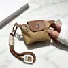 Bolsa de Dumpling Feminina Nylon Impermeável Porta-Moedas Leve Fone de Ouvido Batom Chave 5 Novas Cores Contrastantes Mini Pequena Bolsa de Pendurar