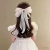 Pinza para el pelo con lazo de cinta de malla para niños y niñas, estilo hada, pinza de resorte, accesorio para el pelo, nuevo estilo 2026