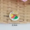 Mini Casa de Muñecas simulación desayuno comida miniatura plato pan tostado pan resina comida y modelo de juego adornos pequeños hechos a mano