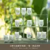Taza de Té Floral Pintada a Mano de Arcilla de Jade Blanco, Taza Maestra de Cerámica, Taza de Aromas de Porcelana Blanca de Dehua, Juego de Té Kung Fu para el Hogar