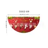 Bandera colgante de Navidad nueva transfronteriza de Amazon Bandera semicircular Bandera en forma de abanico Bandera de forma especial Decoración de barandilla para fiesta de Halloween