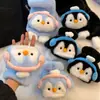 2025 Novas Luvas de Pelúcia de Pinguim Fofas para Meninas Inverno Mais Fáceis de Combinar Estilo Coreano Quente Curto Desenho Animado Luvas de Pescoço