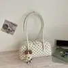 Shuai Mijia 2026 Nova Bolsa de Bolinha Estilo Coreano Fresca Bolsa de Mão Bowling Bolsa de Ombro Único Sob o Braço Bolsa Feminina
