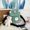 Comércio Exterior 2022 Primavera Novo Tendência Fofo Urso Lona Feminino Estilo Coreano estilo ins Bolsa Transversal de Ombro