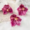 Cabeça de Orquídea Cymbidium Simulada Acessórios de Toque Grampo Lembrança de Casamento Layout de Fundo Arranjo de Flores DIY Fabricante Atacado