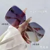 26 Gafas de Sol Elegantes y Versátiles de Marco Grande sin Marco, con Protección UV, de Moda para Mujer