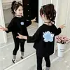 Blusas de algodón puro para niñas, nuevo estilo otoño 2026, camiseta interior básica para niñas, camiseta de manga larga para niñas mayores, primavera y otoño