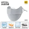 Mascarilla de Protección Solar para Mujeres con Buen Aspecto, Seda de Hielo, Anti-UV, Transpirable de Verano para Exteriores, Máscara 3D para Protección Ocular, Protección Solar