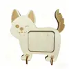 Marco de Fotos Personalizado con Forma de Gato Soporte de Escritorio Marco de Fotos Dormitorio Sala de Estar Exhibidor Conmemorativo de Fotos de Mascotas Decoración