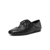 ZHR Zapatos de mujer de corte profundo estilo británico, nueva moda otoño 2026, elegantes y versátiles, cómodos zapatos casuales de cuero