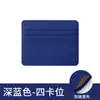 Portatarjetas de Cuero para Llevar en el Bolsillo Transfronterizo Ranura Grande para Tarjetas Portatarjetas Pequeño Ranura Múltiple para Tarjetas Compacto de Cuero PU para Mujer Portatarjetas