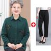 Ropa de Primavera para Mujeres de Mediana Edad y Mayores, Camisas de Manga Larga para Madres, Chaquetas Finas de Primavera y Otoño para Abuelas de 60-70 Años, Ropa para Mayores