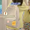 Mochila Estilo Coreano Simple Gran Capacidad Mochila Harajuku Estudiante de Secundaria Estudiante Universitario Mochila de Preparatoria Hombres Estudiante de Preparatoria Duradera