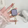 Correa Metálica Redonda en Forma de Corazón Compatible con Apple Watch 11 S12 Huawei 11 Fit5 GT6 Xiaomi Pulsera