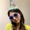 Selfie de fiesta gafas divertidas decoración de pastel de cumpleaños para niños hombres y mujeres Dios Red Pequeño Libro Rojo accesorios para fotos