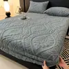 Lençol de Baixo Ajustado Jacquard Tafetá Veludo para Comércio Exterior Transfronteiriço 2025 (Suporta Compressão a Vácuo) Adequado para Colchões Finos