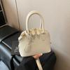 Bolsa da Moda Tendência Estilo Simples 2025 Primavera Nova Concha Ombro Único Casual Retrô Bolsa Transversal para Mulheres