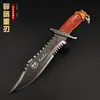 Dark Zone Breakout Arma de Corto Alcance 22cm Cuchillo de Hoja Pesada Modelo de Arma de Metal Decoración de Escritorio Atrezo Cos