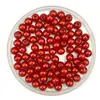 Perla Artificial de Color Recta de Agujero Alto Alto Brillo Pulido al Agua Plástico ABS Perforado Perla Material para Cuentas DIY Accesorios para Bolsas Joyería