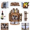 Cesta de piquenique de comércio exterior transfronteiriça multi-funcional para piquenique ao ar livre bolsa térmica para piquenique bolsa de gelo de ombro conveniente multi-funcional grande