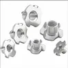 Tuerca para Muebles Tuerca de Cuatro Garras Tuerca de Garra Tuerca de Cuatro Garras Tuerca de Incrustación para Panel de Madera Tuerca para Altavoz M4M5-M10