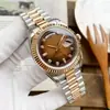 Reloj Mecánico Automático Completo de Acero Inoxidable con Esfera de Diamante de Venta Caliente, Reloj de Moda para Pareja, Reloj Delicado de Una Pieza