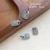 Accesorios de Plata Vintage Danza del León Paz y Alegría Colgante de Borla Pulsera Hecha a Mano DIY Joyería de Plata 925