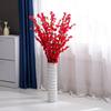 Atacado do Fabricante Galhos Decorativos de Flores Artificiais de Seda Galhos de Flores Decorativas de Pessegueiro Artificial Flores de Pêssego Artificiais de 6 Pontas
