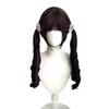 Peluca de Doble Cola de Caballo Shaoluo para Mujer Cabello Largo Lindo Chica Dulce Lolita Japonés Cabello Largo Rizado JK Simulación Juego Completo de Cabeza