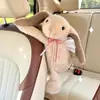 Caja de Pañuelos de Coche de Dibujos Animados Lindos Caja de Pañuelos Colgante Creativa de Oso de Peluche para Respaldo de Asiento de Coche Bolsa Colgante de Pañuelos para Coche