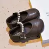 Zapatos Nuevos de Otoño 2026 para Niñas, Zapatos de Princesa con Pedrería para Niñas Pequeñas de 1-3 Años, Zapatos de Cuero para Bebé con Punta Redonda