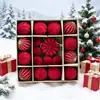 Decorações de Natal Transfronteiriças, Bolas Pintadas Aveludadas, Caixa de Conjunto com Formato Especial, Bolas de Natal, Decorações de Natal, Conjunto Pintado