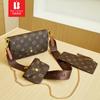 Bolso tipo sobre tres en uno Bani Meizi, bolso de flores antiguo, bolso de mujer de moda con correa ancha para el hombro y cadena, bolso pequeño cruzado.